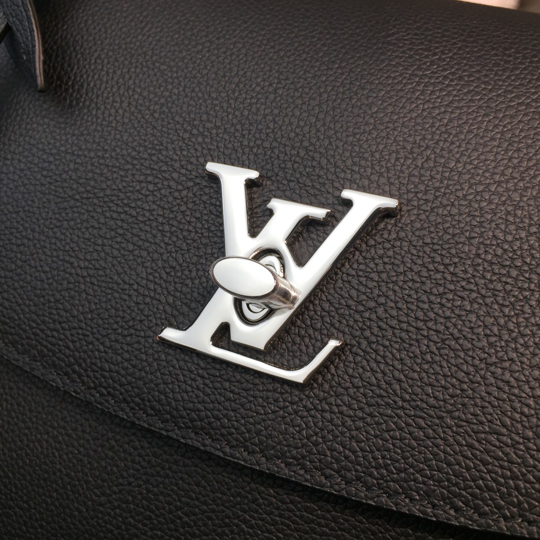 Louis Vuitton LOCKME EVER MM Shoudler Bag M51395 Black